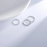 925 Silver Zircon Round Ring for Women Classic Jewelry