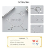 925 Silver Zircon Star Planet Bracelet Women's Fine Jewelry