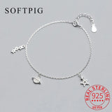 925 Silver Zircon Star Planet Bracelet Women's Fine Jewelry