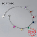 925 Silver Zircon Water Drop Bracelet Classic Fine Jewelry Women