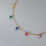 925 Silver Zircon Water Drop Bracelet Classic Fine Jewelry Women