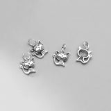 925 Sterling Silver Geometric Star Triangle Charms
