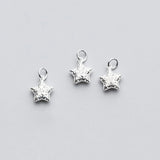 925 Sterling Silver Geometric Star Triangle Charms