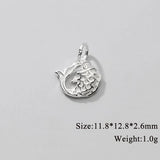 925 Sterling Silver Geometric Star Triangle Charms