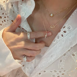 S925 Silver Lightning Zircon Choker Necklace Women Jewelry