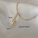 S925 Silver Lightning Zircon Choker Necklace Women Jewelry