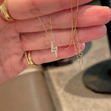 S925 Silver Lightning Zircon Choker Necklace Women Jewelry