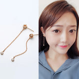 925 Sterling Silver Drop Earrings Crystal Jewelry for Women