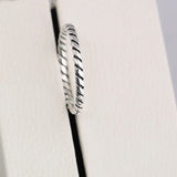 925 Silver Ribbon of Love Ring European Jewelry