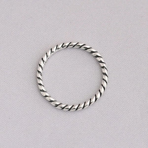 925 Silver Ribbon of Love Ring European Jewelry