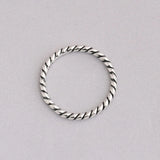 925 Silver Ribbon of Love Ring European Jewelry