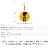 Customized Lives Matter Slogan Key Chains Bag Pendant