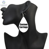 SOMESOOR Flat Teardrop African Wooden Earrings