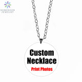 Personalized Necklace Keyholder Earrings Set Stainless Steel Chains