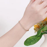 SOMILIA 18K Bracelet For Women S925 Sterling Silver Glitter Jewelry Gift