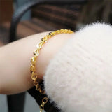 SOMILIA 18K Phoenix Bracelet 3.0mm 925 Sterling Silver for Women