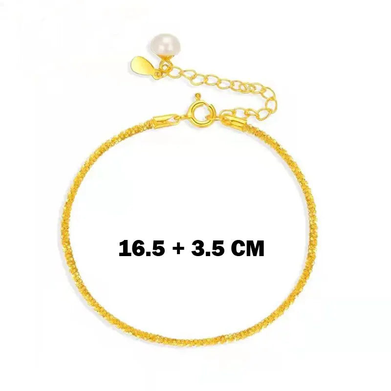 SOMILIA 18K Phoenix Bracelet 3.0mm 925 Sterling Silver for Women