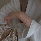 SOMILIA 18K Golden Bracelet S925 Sterling Silver Bracelet