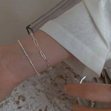 SOMILIA 18K Golden Bracelet S925 Sterling Silver Bracelet