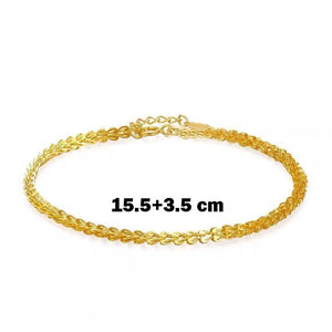 SOMILIA 18K Gold Phoenix Bracelet 3.0mm 925 Silver Water Jewelry Gift