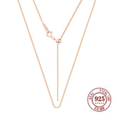 SOMILIA Necklace Box Chain choker Silver 925 jewelry necklace Neck for Women