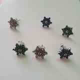 SOMILIA 3 Style Stud Earrings S925 Silver Screw Studs Antiallergic Body Jewelry