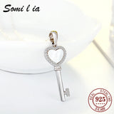 SOMILIA - 925 Silver Beloved Door Necklace with Shell Stone Pendant