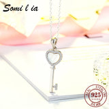 SOMILIA - 925 Silver Beloved Door Necklace with Shell Stone Pendant