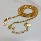 SOMILIA 18K Yellow Necklace Sterling Silver Clavicle Sweater Chain