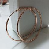 SOMILIA Big Hoop Earrings 925 Sterling Silver Women's Jewelry