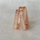 SOMILIA S925 Silver Earrings with Double-sided Diamond for Women