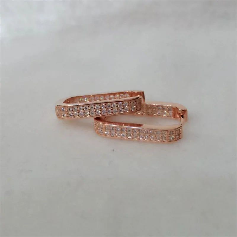 SOMILIA S925 Silver Earrings with Double-sided Diamond for Women
