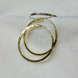 SOMILIA 18K Plate Large Hoop Earrings 925 Sterling Silver Women's Earrings