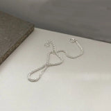 SOMILIA 925 Silver Bracelet Snowflake Blang 2.0mm