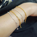 SOMILIA 925 Silver Bracelet Snowflake Blang 2.0mm