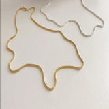 SOMILIA 18K Necklace S925 Sterling Silver Sparkling Clavicle Sweater Chain