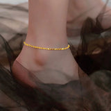 SOMILIA Women Anklet 925 Sterling Silver Bracelet Snowflake Water Jewelry Gift