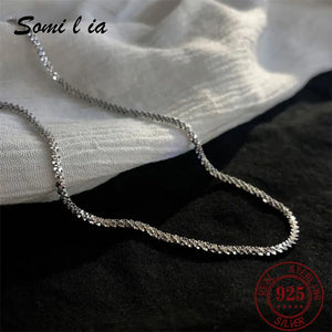 SOMILIA Yellow S925 Sterling Silver Necklace for Woman
