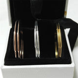 925 Silver Circle 35mm Hoop Earrings Women's Wedding Jewelry