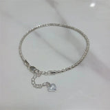925 Sterling Silver Snowflake Bracelet - Water Jewelry Gift