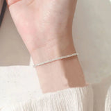 925 Sterling Silver Snowflake Bracelet 2.0mm for Women