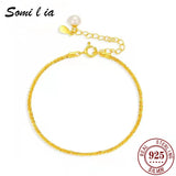 925 Sterling Silver Snowflake Bracelet 2.0mm for Women