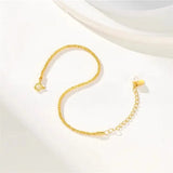 SOMILIA Snowflake Bracelet 925 Sterling Silver Rose Golden Water Jewelry