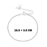 SOMILIA Snowflake Bracelet 925 Sterling Silver Rose Golden Water Jewelry