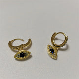 SOMILLIA 18K 925 Silver Clear CZ Hoop Earrings