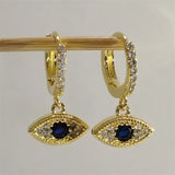 SOMILLIA 18K 925 Silver Clear CZ Hoop Earrings