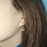SOMILLIA 925 Silver Ear Cartilage Hoop Earrings Zircon Huggie Party Jewelry