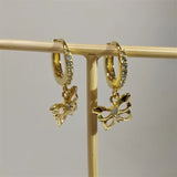 SOMILLIA 925 Silver EYE Hoop Earrings 18K Golden Zircon Women Party Jewelry