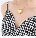 Little Love Peach Heart Perfume Pendant Necklace