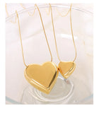 Little Love Peach Heart Perfume Pendant Necklace
